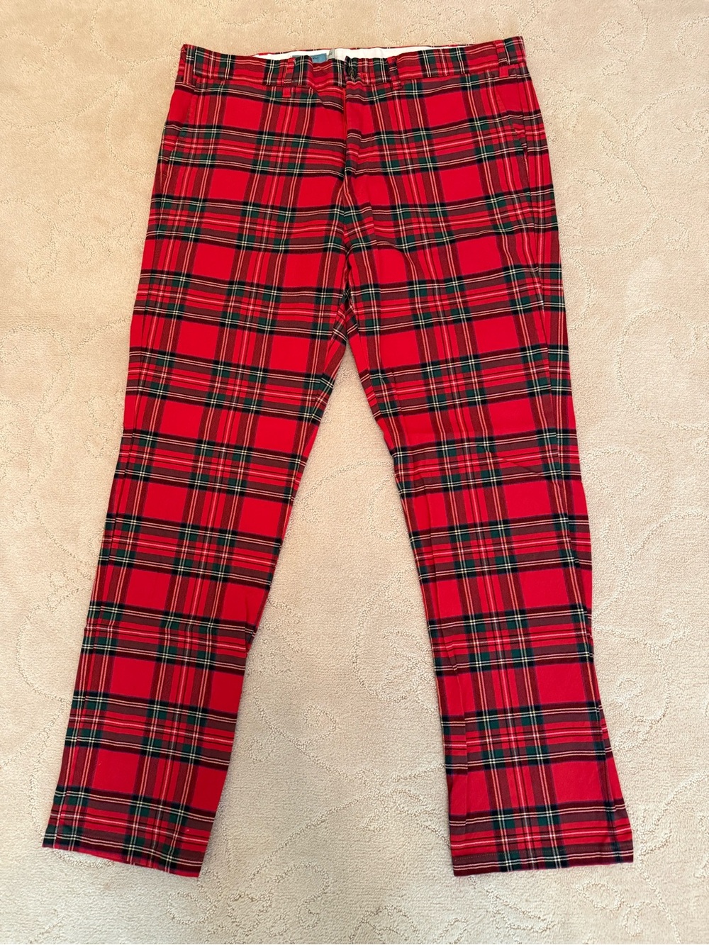 Castaway Red Plaid Men's Chinos